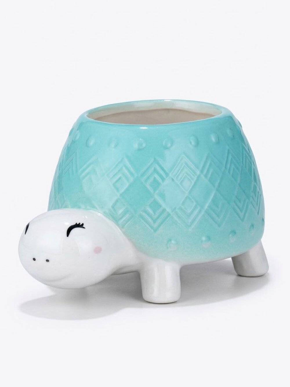 Happy Turtle ceramic planter jar, Charmed Aroma